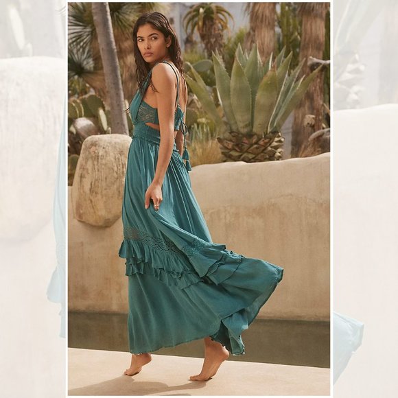 Free People NWT Santa Maria Maxi Dress Endless Summer - Picture 2 of 14